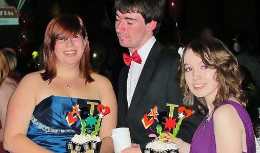 Lily, Dan and I with the trophy for Best Animation