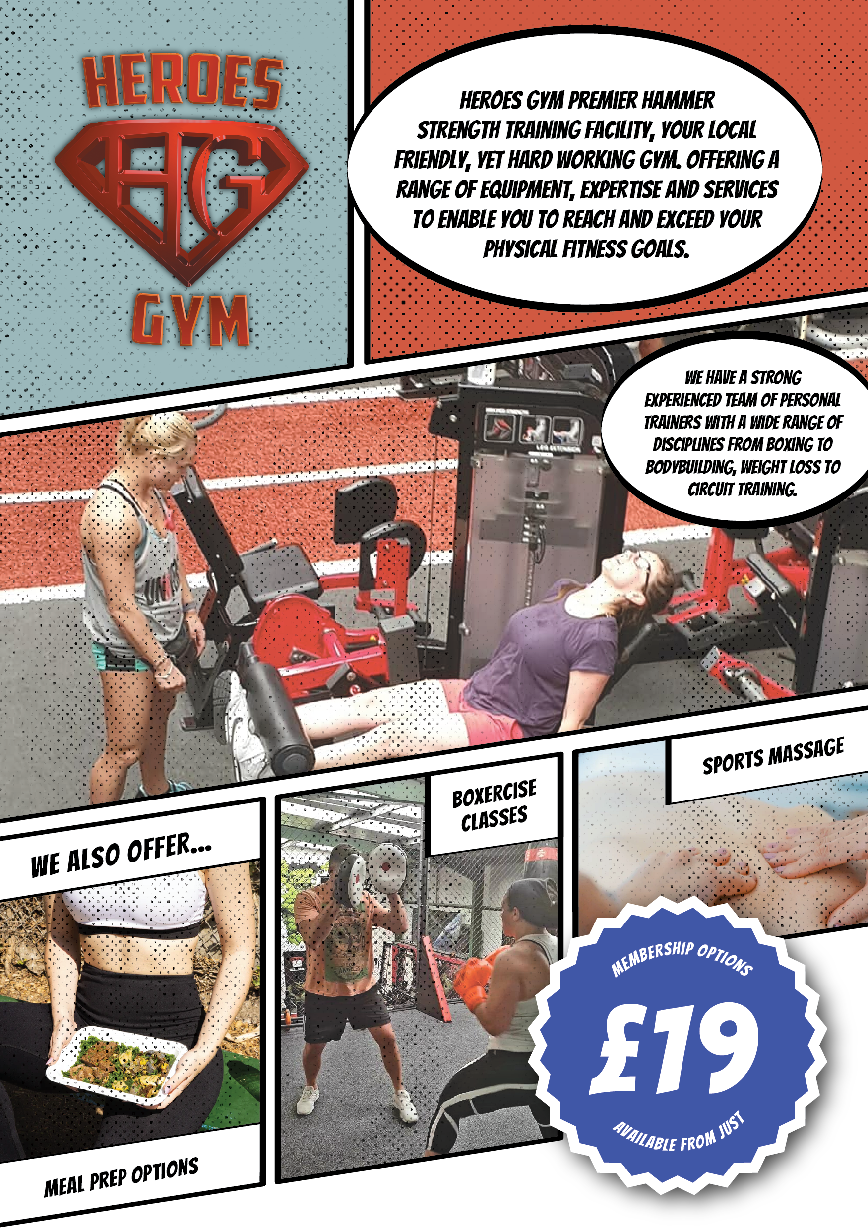 heroes gym leaflet side 1