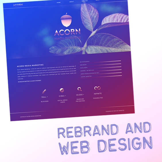 Acorn Media Marketing branding and web design Doghouse