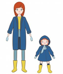 Ammil - Elle - older and younger character design