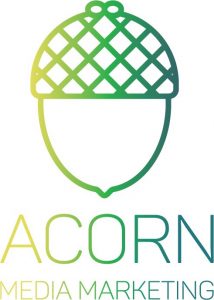 Acorn media marketing modern gradient logo variation