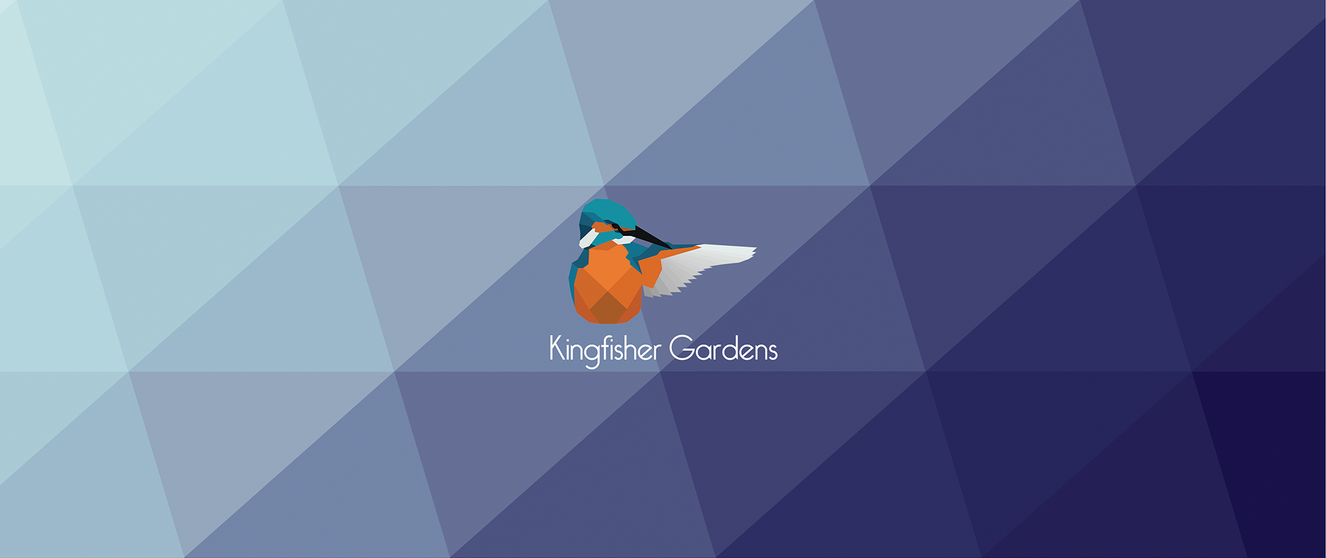 Kingfisher Gardens branding and brochure design