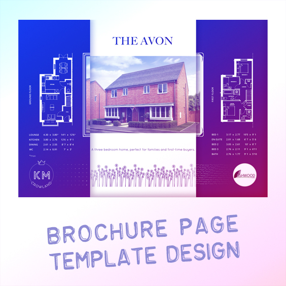 brochure page template design