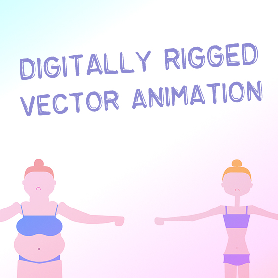 digitally rigged vector animation