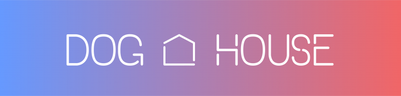 doghouse logo banner negative space